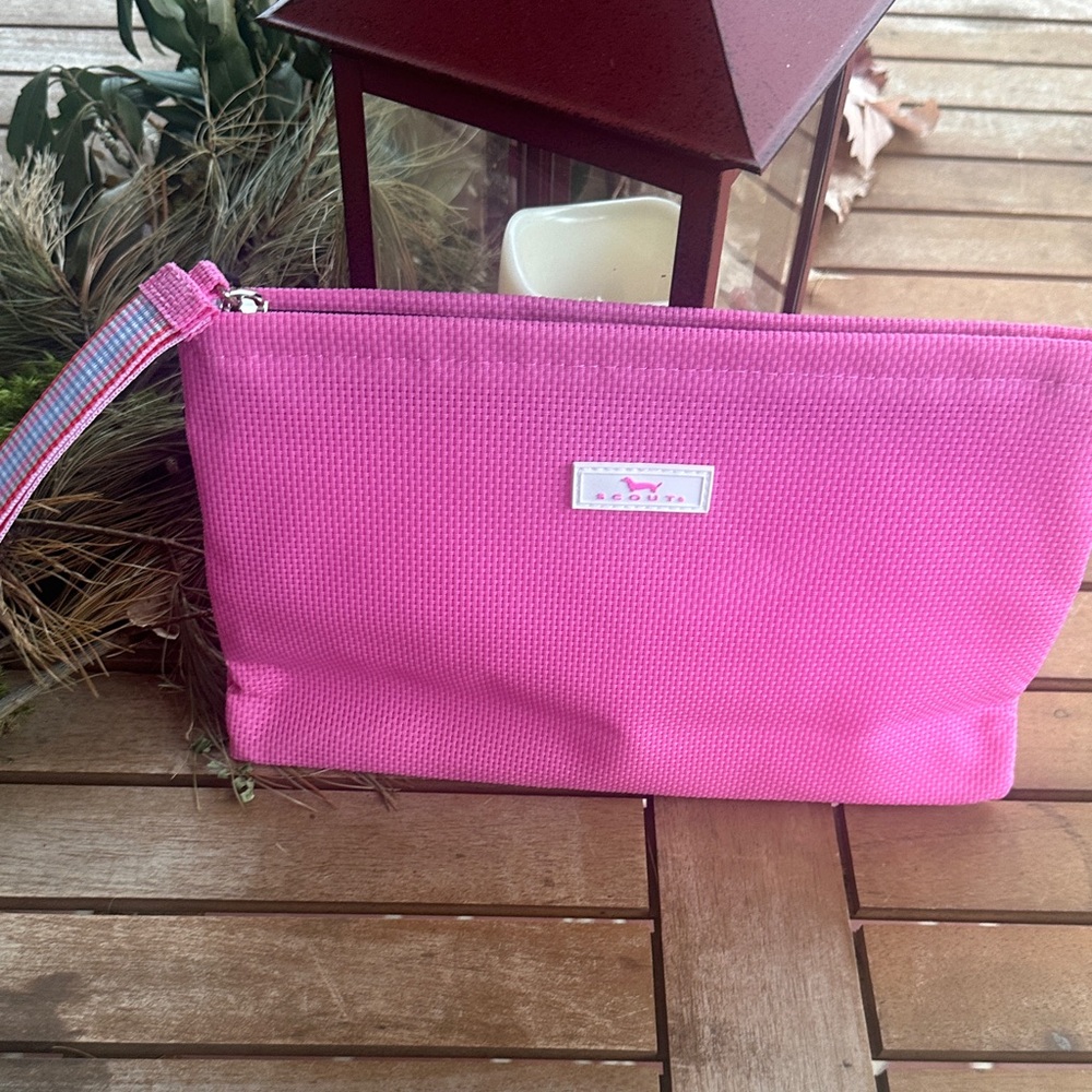 Scout cabana pink clutch wristlet